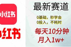 （11340期）每天10分钟，月入1w+。看完就会的无脑项目