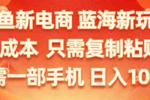 （11013期）闲鱼新电商,蓝海新玩法,0成本,只需复制粘贴,小白轻松上手,只需一部手机…