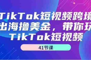 （9155期）TikTok短视频跨境出海撸美金，带你玩TikTok短视频（41节课）