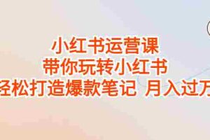 （6921期）小红书运营课，带你玩转小红书，轻松打造爆款笔记  月入过万