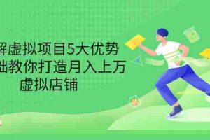 （3022期）拆解虚拟项目5大优势，0基础教你打造月入上万虚拟店铺（无水印）