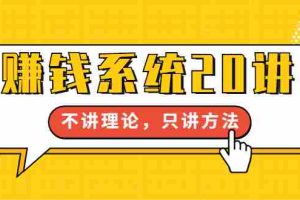 （1706期）苏笙君·赚钱系统20讲：教你从0到1赚到你的第一桶金，不讲理论，只讲方法
