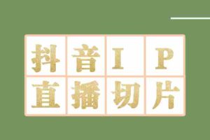（4143期）外面收费1980的抖音明星直播切片玩法，一天收入四位数，超详细教程