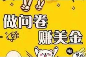 (3789期)外边收费四五千的国外问卷调查项目,单人一天操作100美刀,真正的搬砖项目