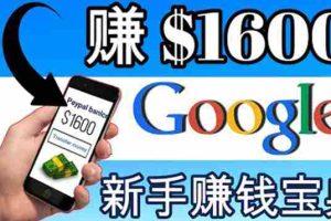 (3660期)零成本通过Google复制粘贴来简单赚取收益,几分钟赚1600美元