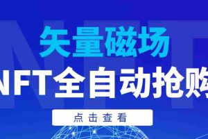 （3507期）【高端精品】矢量磁场NFT全自动抢购，单号抢购500，多线程抢购