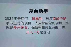 （12990期）魔法贵州茅台代理，永不淘汰的项目，抛开传统玩法，使用科技，命中率极…
