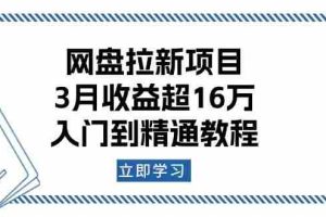 （13994期）网盘拉新项目：3月收益超16万，入门到精通教程