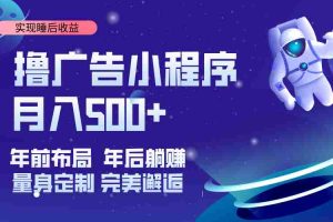 （14055期）挂载广告实现被动收益，日收益达1000+，无需手动操作，长期稳定，不违规。