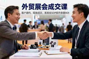 （16356期）外贸展会成交课，含目标制定、客户邀约、现场成交，系统化SOP提升参展ROI