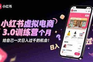 （16512期）小红书虚拟电商3.0训练营：2025最后1个月，给自己一次日入过千的机会！