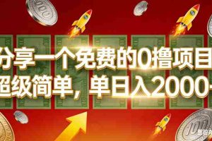 (16854期)0撸靠谱小项目,超级简单,绝对靠谱,单日入1000+